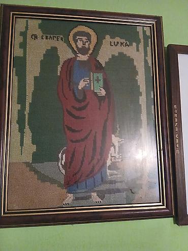 ormari: Ikona Svetog Luke – ručni rad goblen - ručno rađen goblen (krst — 1