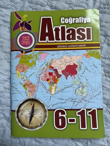6-11-ci siniflər üçün nəzərdə tutulmuş Coğrafiya Atlası. Bu atlas