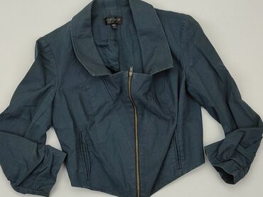 granatowa bluzki z koronką: Jeans jacket, Topshop, S (EU 36), condition - Good