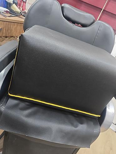 Salon, tibbi mebel: Bərbər kreslosu üçün Pofik satılır Deri materialıdır Uşaq saçı kəsmək — 1