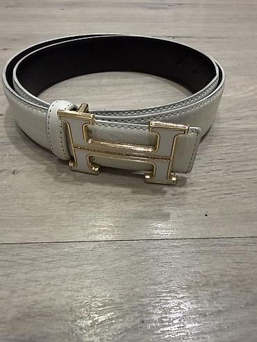Ремень Hermes с культовой пряжкой «H». - Материал: натуральная кожа с