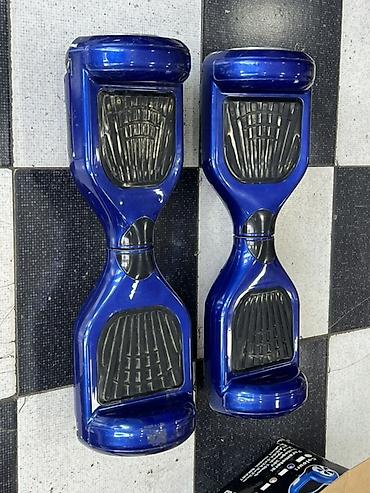 hoverboard aparatı 2 el: : Self-balans elektrikli hoverboard (iki ədəd), mavi rəng — 2