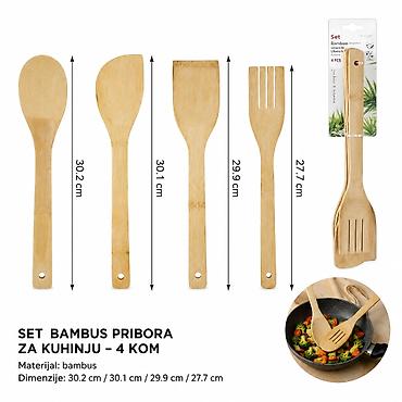 KMT Bambusova set 5403346 Set bambus pribora za kuhinju – 4 komada