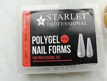 ağ dirnaq modelleri: Starlet Professional Polygel Nail Forms + kağız dırnaq formaları seti — 3