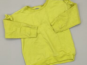 sweterek żółty: Sweatshirt, Little kids, 7 years, 116-122 cm, condition - Good