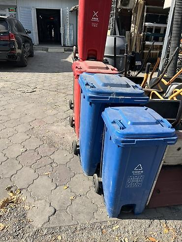 Материал: Пластик, На колесах, 120 л at lalafo.kg Материал: Пластик, На колесах, 120 л