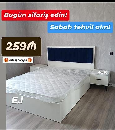 havalı döşek: Yeni, İkinəfərlik çarpayı, Matras ilə — 1