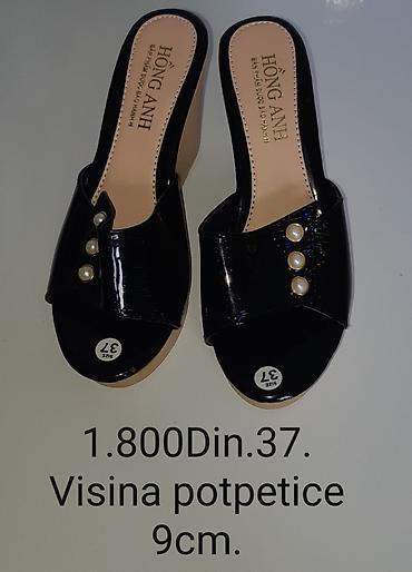 seastar papuce: Ženske papuče na punu petu Hồng Anh - Veličina: 37 - Visina — 3