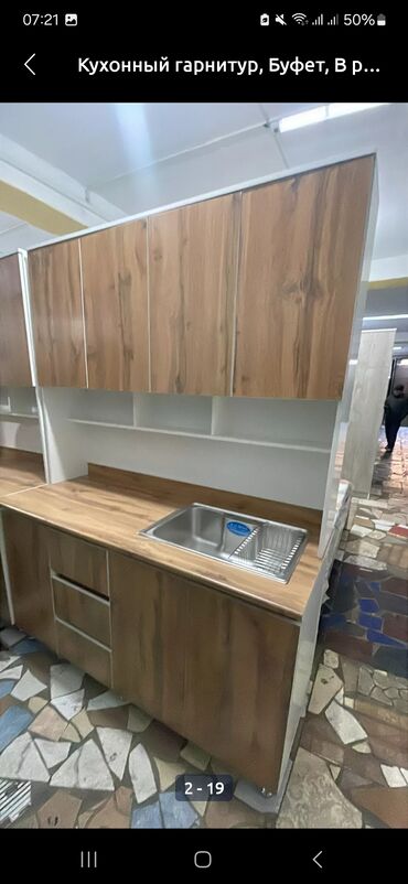 Кухонные гарнитуры: Кухонный гарнитур, Новый, цвет - Белый, ДСП, Бесплатная доставка — 18