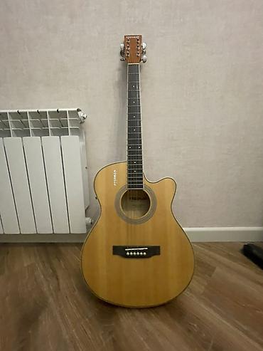 gitara qara: Akustik gitara, 6 sim, Yeni — 6