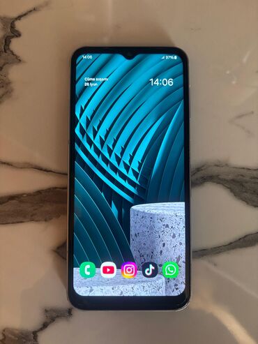 j4 samsung: Samsung Galaxy A14, 64 GB, rəng - Gümüşü, Barmaq izi