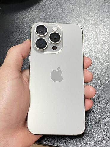 нот 9 т: IPhone 15 Pro, Б/у, 256 ГБ, Natural Titanium, Зарядное устройство, Защитное стекло, Кабель, 100 %