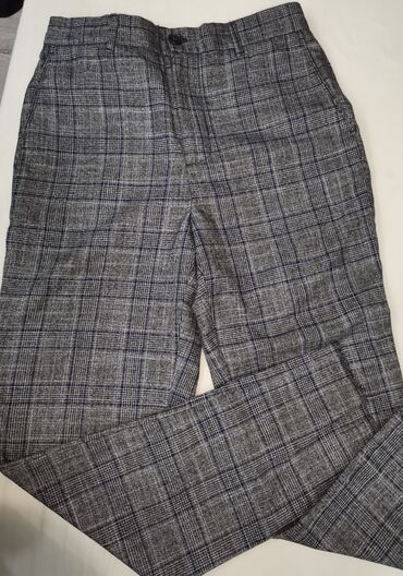 tricetvrt pantalone: Trousers Zara, S (EU 36), color - Grey