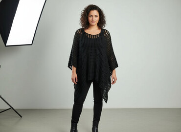 t shirty oversize damskie allegro: Пончо жіноче, розмір One size