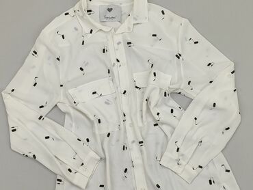 białe eleganckie bluzki z długim rękawem: Koszula Damska, M, stan - Bardzo dobry