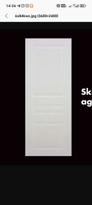 Otaq qapıları: Yataq otağı üçün Yeni Otaq qapısı 90x205 sm Naliçnik ilə, Zəmanətli, Ödənişli quraşdırma, Pulsuz çatdırılma, Ödənişli çatdırılma, Rayonlara çatdırılma — 20