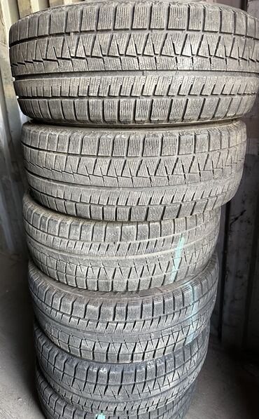 колеса на 17: Шины 215 / 55 / R 17, Зима, Б/у, Комплект, Легковые, Япония, Bridgestone