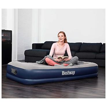 поход: Надувная кровать с подголовником Bestway 67723 Tritech Airbed — 4