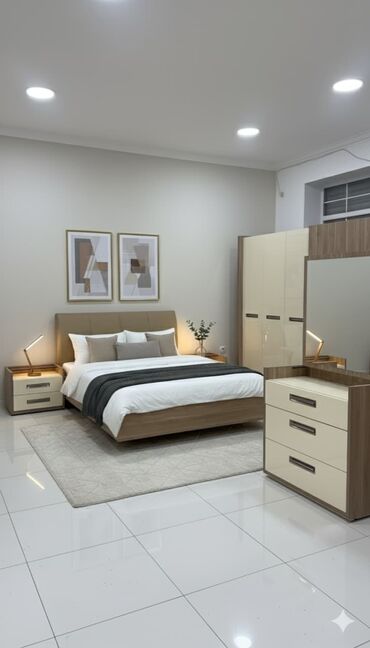 Masa və oturacaq dəstləri: İkinəfərlik çarpayı, Dolab, Termo, 2 tumba, Yeni