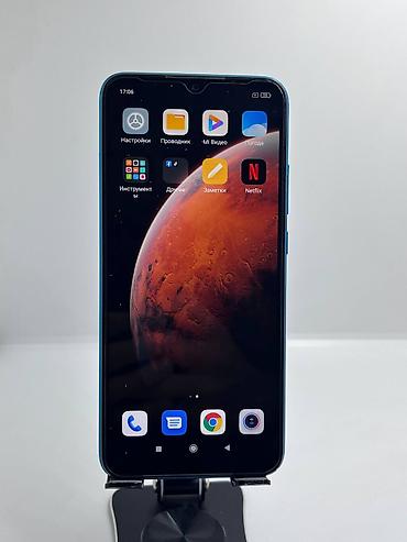 black sharp: Redmi, Redmi 9A, Б/у, 64 ГБ, цвет - Синий, 2 SIM — 8