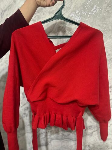 вязанные кардиганы: Кофта, Кыска модель, Бардык өлчөмдөр