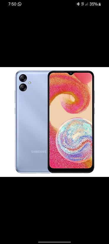 Samsung Galaxy A04e, Б/у, 64 ГБ, цвет - Голубой, 2 SIM
