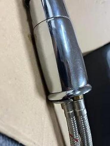 Slavine: Jednoručna kuhinjska slavina – hrom - Materijal: mesing sa hromiranom — 9