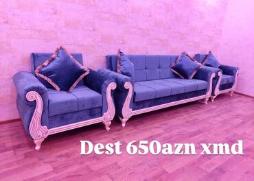 Yataq otağı dəstləri: Yeni, Divan, 2 kreslo, Bazalı, Açılan