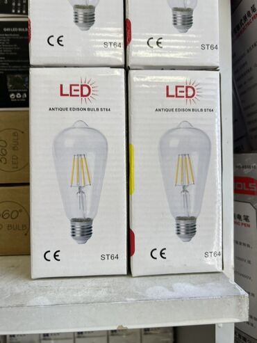 аккумулятор для шуруповёрт: LED лампа «Antique Edison Bulb» ST64 - Тип: светодиодная лампа в