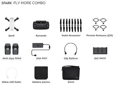video maqnitofon: DJI Spark Fly More Combo Dəst Kateqoriya: Dron Materialları > Dron — 2