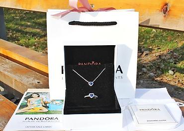 pandora оригинал: Набор, созданный с любовью — цепочка и кольцо Pandora Очаровательный — 2