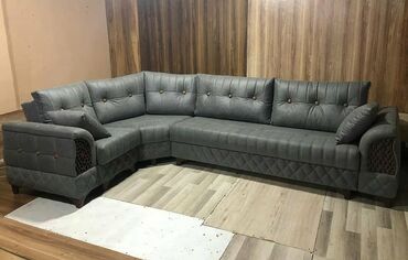 Divan və kreslo dəstləri: Künc divan, Pufik, Bazasız, Açılmayan — 12