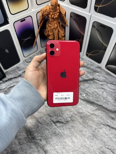 iphone 6 64gb цена в бишкеке: IPhone 11, Б/у, 64 ГБ, Красный, Зарядное устройство, Защитное стекло, Чехол, В рассрочку, 76 %