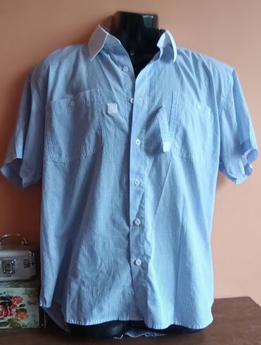 stradivarius košulje: Shirt L (EU 40), XL (EU 42), color - Light blue