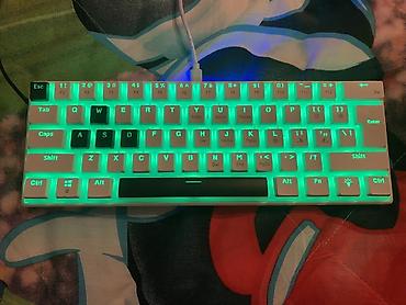Masaüstü kompüterlər və komponentlər: Rampage Radiant K11 kompak tənzimlənən RGB işıqlı klaviatura blue — 2