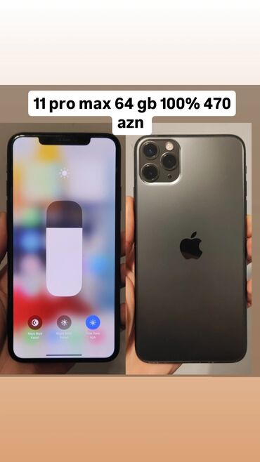 Apple iPhone: IPhone 11 Pro Max, 64 GB, Zəmanət