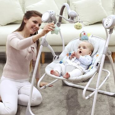 Люльки: Люлька, Новый, Колыбель, Переноска, Качалка, Металл, цвет - Серый, Самовывоз — 5