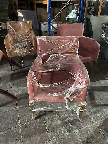2 el mebel: Qonaq otağı üçün, İşlənmiş, Qatlanmayan, Stul — 2