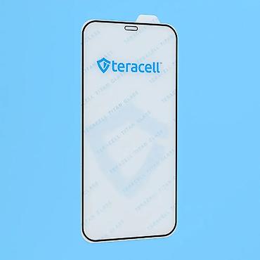Zaštitne folije i stakla za telefone: Zastitno staklo Teracell Titan 2.5D za iPhone 12/12 Pro 6.1 crni — 2