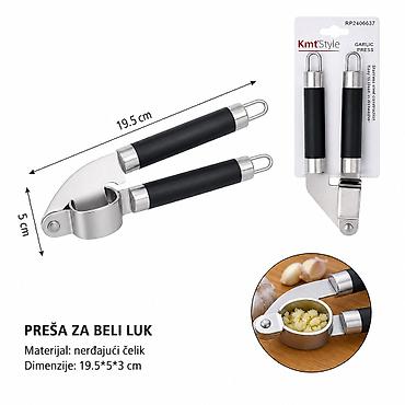 KMT Presa za beli luk sa crnom ručkom 2406637 - Brend: Kmt Style -