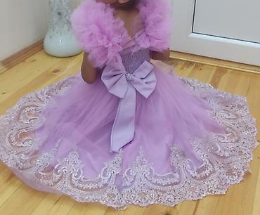 детские вещи на годик: Uşaq üçün bənövşəyi rəngdə şənlik/gecə libası - Model: tutu tərzində — 2
