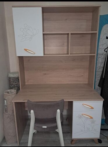 embawood metbex mebeli: DenizYazi masasi +Stul ela veziyyetde Embawoddan alinib Tecili satilir