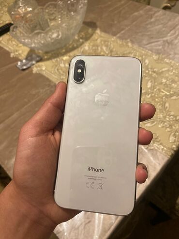 işləmiş telfon: IPhone X, 64 GB, Ağ, Face ID