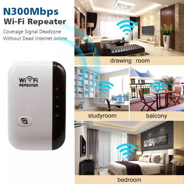 Modemi, ruteri i mrežni uređaji: WIFI pojačivač signala WIFI repeater Wifi Ruter 300mps Wireless — 5
