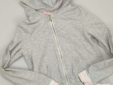 bluzka sweterkowa na ramiączkach: Sweatshirt, H&M, 10 years, 134-140 cm, condition - Good