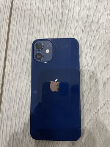 10 айфоны: IPhone 12 mini, Колдонулган, 64 ГБ, Көк, Коргоочу айнек, Каптама, 78 %