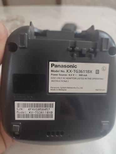 panasonic kx: Panasonic simsiz ev telefonu – model KX‑TG3611BX. Xüsusiyyətlər: - — 4