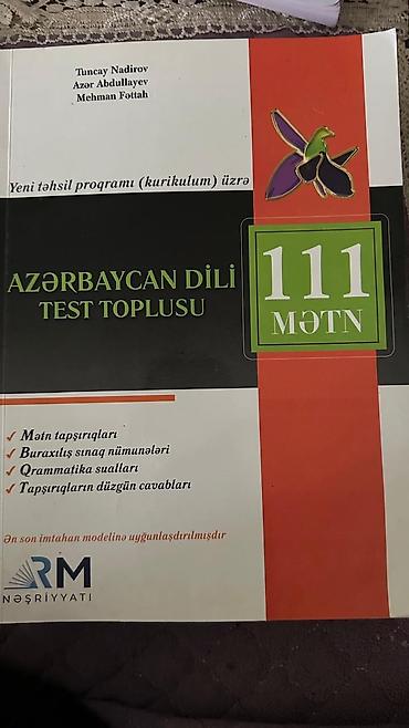 Yeni təhsil proqramı (kurikulum) üzrə **“Azərbaycan dili test toplusu
