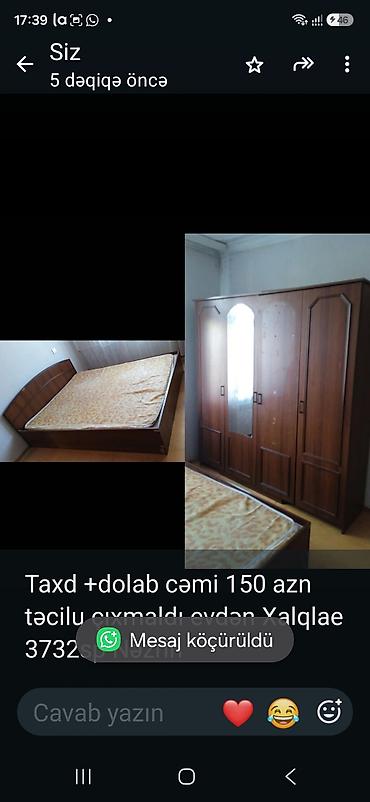 Taxd +dolab cəmi 150 azn təcilu çıxmaldı evdən Xalqlae 3732sp Nəzrin lalafo.az -da Taxd +dolab cəmi 150 azn təcilu çıxmaldı evdən Xalqlae 3732sp Nəzrin