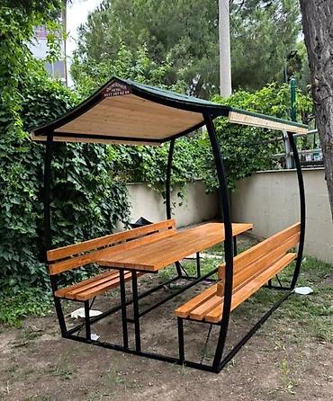 son zeng dekor: (-070-879-88-41-Whatsap veya zeng-)Metall karkaslı, taxta oturacaqlı — 5